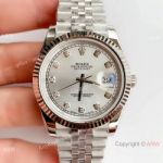 NEW Upgraded Replica Rolex DateJust II Swiss 3235 V3 watch Silver Face w/ Diamonds